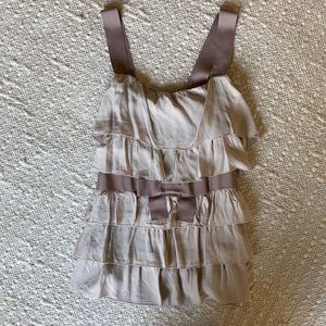 Bordeaux Los Angeles Women’s Ruffle Tank Top Size medium